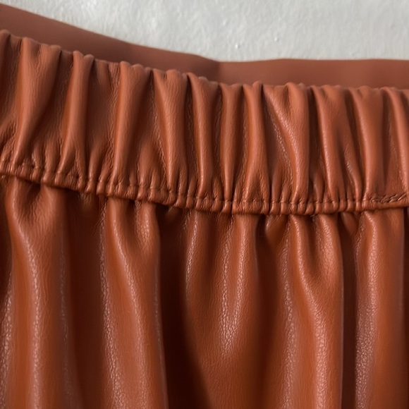 Plus size Who What Where Faux Leather Rust Skirt size XXL - NWT - Picture 5 of 6